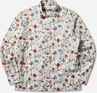 Junya Watanabe Men s Floral Longsleeve Shirt White / Red / Purple / Blue