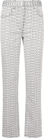 Givenchy 4G Jacquard Denim Effect Pants - Dames - Regular Fit Jeans - Veelkleurig - W26 - Denim - Jeans