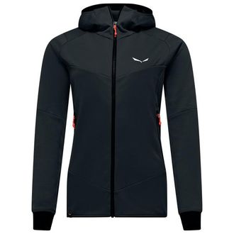 Salewa Sella Crevasse Hooded Jacket Fleecejacke f&uuml;r Damen | schwarz