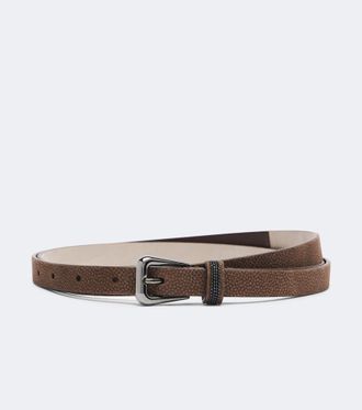 Brunello Cucinelli Monili leather belt