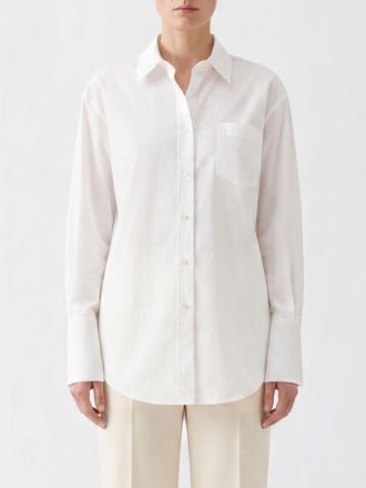 The Row Camicia in popeline di cotone con colletto francese e taschino