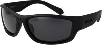 Polaroid Zwarte Plastic Zonnebril