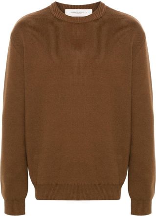 Golden Goose Davis Basic sweater - men - Cotton/Polyamide/Elastane - L - Brown