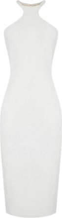 Elisabetta Franchi Sleeveless Metal Detail Midi Dress