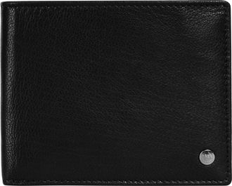 Bugatti Geldb&ouml;rse BUGATTI BLACK MAGIC, Herren, schwarz, Leder, leicht gl&auml;nzend, unifarben, Kleinlederwaren Geldb&ouml;rse, echt Leder