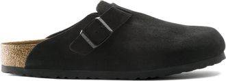Birkenstock Boston Regular Fit - Heren - Slip ons - Zwart - 44 EU - Leer - Schoenen