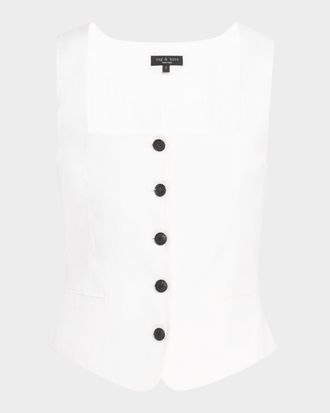 Rag & Bone Mariana Linen Vest