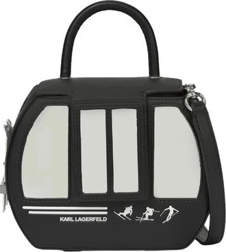 Karl Lagerfeld Ikon Gondola Top Handle - Dames - Handtassen - Zwart - ONE Size - Tassen