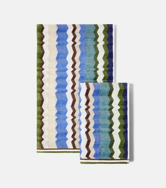Missoni Eva Zigzag set of 2 cotton terry towels
