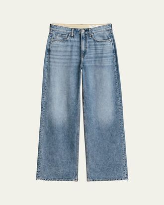 Rag & Bone Featherweight Logan Mid-Rise Wide Jeans