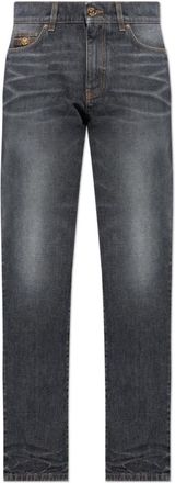 Versace Straight-leg jeans - Heren - Regular Fit Jeans - Grijs - W31 - Katoen - Jeans
