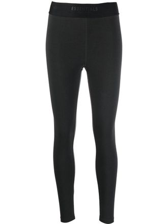 Fear of God Legging met logoband - Zwart