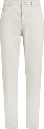 Brunello Cucinelli Garment-dyed denim trousers in Yuta at Nordstrom, Size 54 It