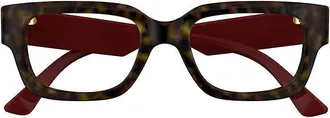 Gucci GG1666O Tortoiseshell Acetate Eyeglasses - Tortoiseshell