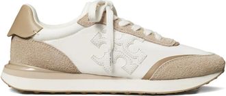 Tory Burch Sneakers Destiny con inserti in pelle scamosciata - Bianco