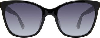 Kate Spade New York 55mm desi oversize sunglasses in Black at Nordstrom Rack