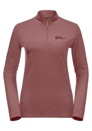 Jack Wolfskin Stehkragenpullover JACK WOLFSKIN SKY THERMAL HZ W, Damen, Gr. XS, rot (mineral, rot), Hauptmaterial: 100% Polyester, Pullover Stehkragenpullover