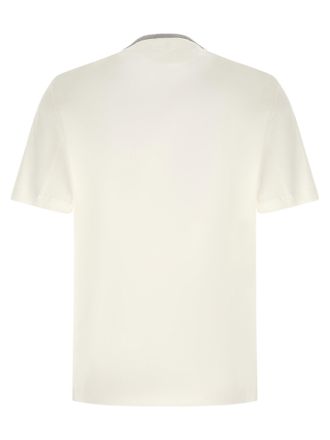 Brunello Cucinelli Mens White Cotton T-Shirt
