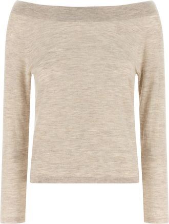 Max Mara Womens Beige Cashmere Cardigan Clothing