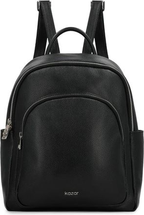 Kazar Zwarte leren rugzak - Dames - Rugzakken - Zwart - ONE Size - Leer - Tassen