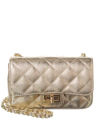 Persaman New York Jennie Metallic Quilted Leather Crossbody