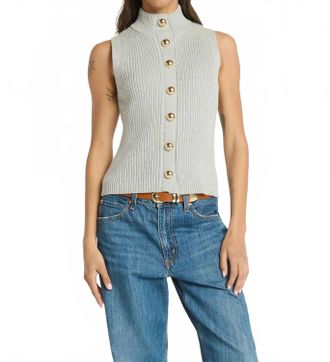 Nation Ltd Ira Sweater Vest In Heather Grey