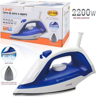 Trade Shop Trade Shop - Ferro Da Stiro A Vapore 2200w Anticalcare Resistente Piastra In Acciaio Jt-226