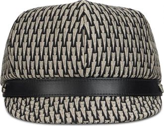 Alberta Ferretti Cilindrische Hoed met Patroon - Dames - Petten - Zwart - S - Wol - Accessoires