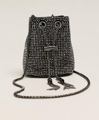 Maeve Beaded Mini Bucket Bag