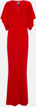 Norma Kamali Obie jersey maxi dress