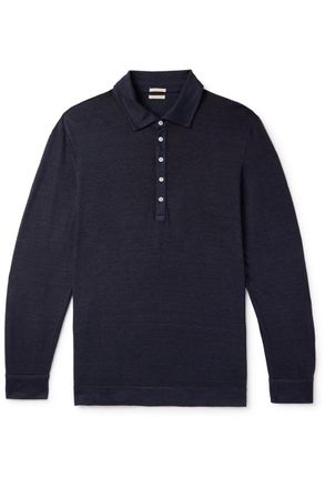 Massimo Alba Raya Linen and Cotton-Blend Polo Shirt