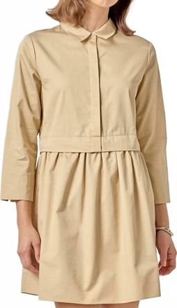 English Factory Shirt Mini Dress In Taupe