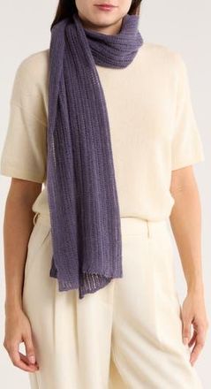 Portolano Open Knit Wrap Scarf in Grape at Nordstrom Rack