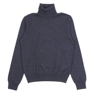Fay Turtlenecks, male, Blue, Size: 4XL Wool Turtleneck