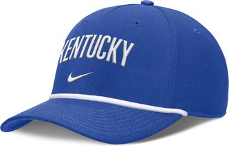 Nike Kentucky Primetime Rise Campus Nike Mens College Adjustable Hat in Blue | NC964EVNKY-SJM