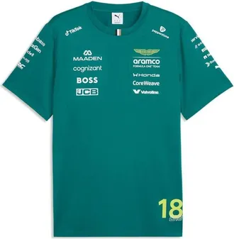 Puma x ASTON MARTIN ARAMCO F1 TEAM Replica Stroll T-Shirt Green Lux 713891-01