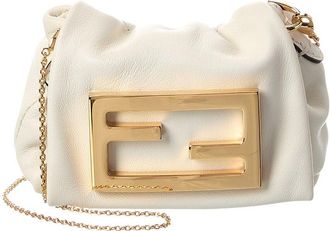 Fendi Fendi Nano Baguette Leather Mini Bag