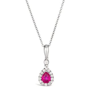 Le Vian Ladies Passion Ruby Necklaces set in 14K Vanilla Gold