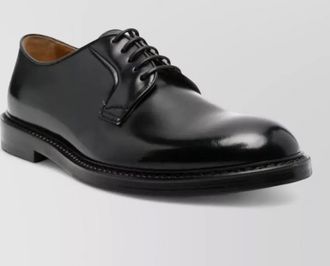 Doucal's calfskin leather derby shoes