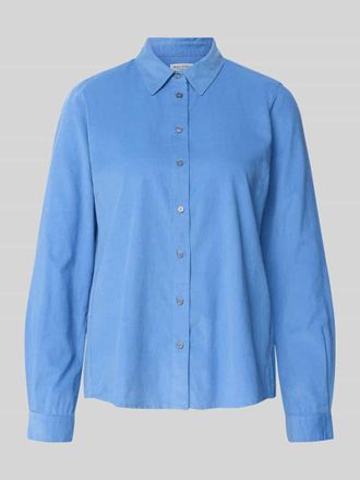 Marc O'Polo Regular Fit Hemdbluse aus Baumwoll-Lyocell-Mix in Hellblau, Gr&ouml;&szlig;e 34