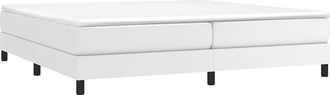 vidaXL Estructura De Cama Sin Colch&oacute;n Cuero Sint&eacute;tico Blanco 200x200cm Vidaxl