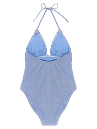 Polo Ralph Lauren Triangle Halter One-Piece One-Piece Swimsuit - Blue