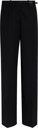 Helmut Lang Belted Wool Gabardine Pants in Black at Nordstrom, Size 00
