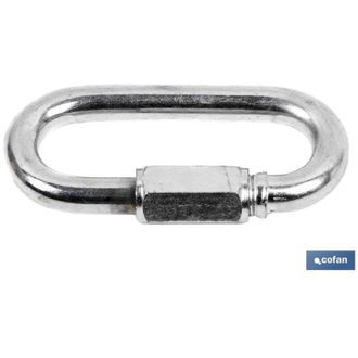 cofan Malla R&aacute;pida M-7 Caja 50 Unid., Malla - Eslab&oacute;n Con Roscado Para La Creaci&oacute;n De Una Uni&oacute;n O Empalme R&aacute;pido De Cadena. Disponible Desde M-3,5 Hasta M-1