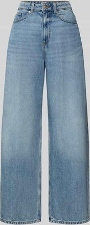 Jake*s Casual Wide Fit Jeans im 5-Pocket-Design in Hellblau Melange, Gr&ouml;&szlig;e 34