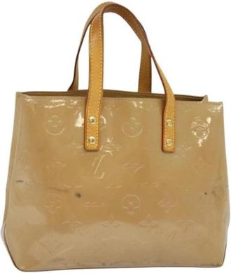 Louis Vuitton Tweedehands leren Louis Vuitton tassen - Dames - Vintage Shopper - Beige - ONE Size - Leer - Vintage