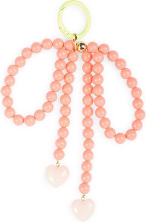 Leith Beaded Bow Bag Charm in Orange Multi- Gold at Nordstrom Rack