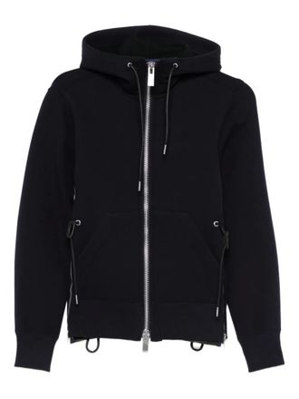 sacai zip top hoodie - Blu