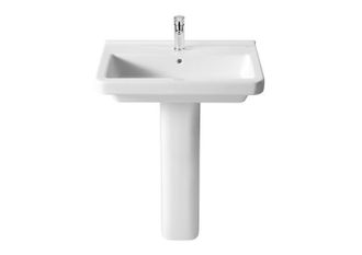 Roca Roca Dama-n Lavabo Fondo 46 Con Pedestal - Medida: 55 Cm - Ref: A327786000+a337470000