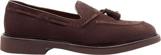 Doucal's Dark Brown Tassel Loafers